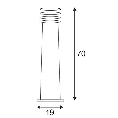 RUSTY 70 lampă exterior din metal