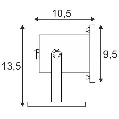 NAUTILUS, de exterior proiector, QPAR51, Inox, max. 35W