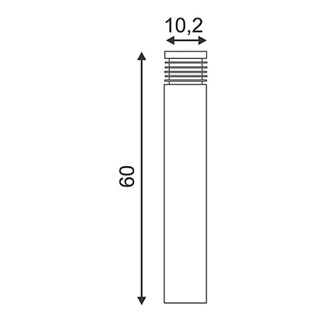 VAP SLIM 60cm stalp pitic, E27 max. 20W
