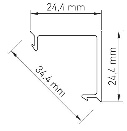 PMMA capac  SP patrat / Opal 2m