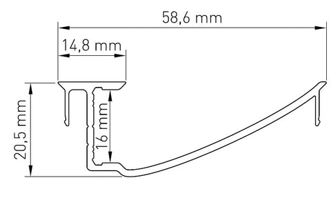 Aluminium Profile SLW smooth