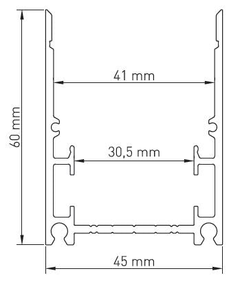 Aluminium Profile MFR 2m