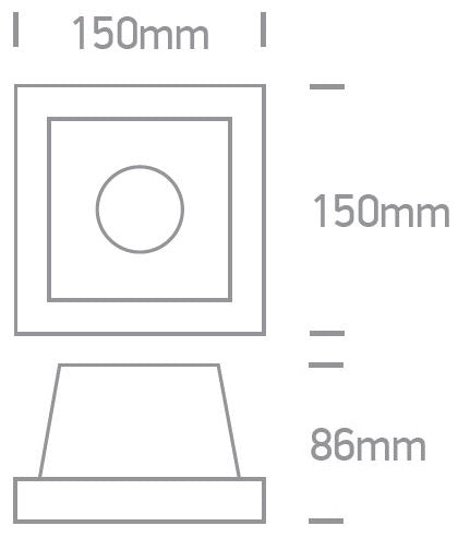SOLID STRIP LED, 4W, 280lm, 3000K, IP20, gri
