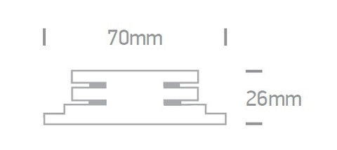 3PH-conector longitudinal, gri