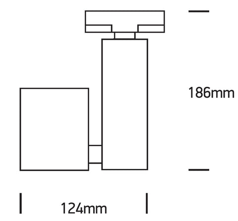 3PH-Track Spot CY MR16 GU10, 50W, IP20, alb