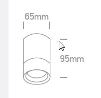 Rolo-CL mic, GU10 QPAR 16, 35W, IP54, clar, alb