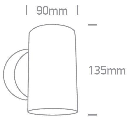 Maria2-WL LED 1x12W 3000K, IP54, aluminiu, gri
