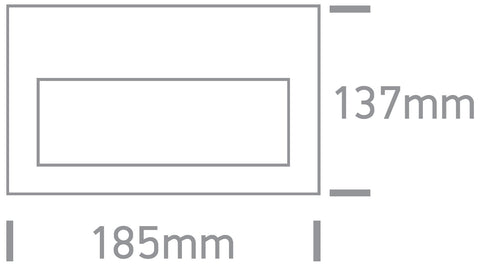 Cave Square LED, 2,7W, 3000K, IP54, gri, incl driver