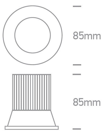 Ina-A3 LED 12W, 3000K, 1100lm, 700mA, 38°, alb