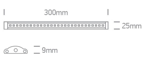 Shelf Strip LED 3W, 3000K, 225lm, 24V, 90°, IP20, SKIII