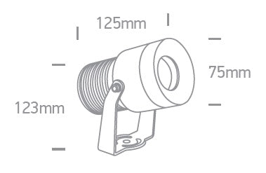 Ilma-R/A1 LED 10W 3000K 850lm, IP65, alb
