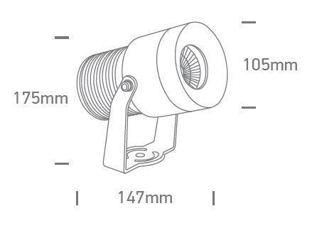 Ilma-R/A1 LED 20W 3000K 1800lm, IP65, alb