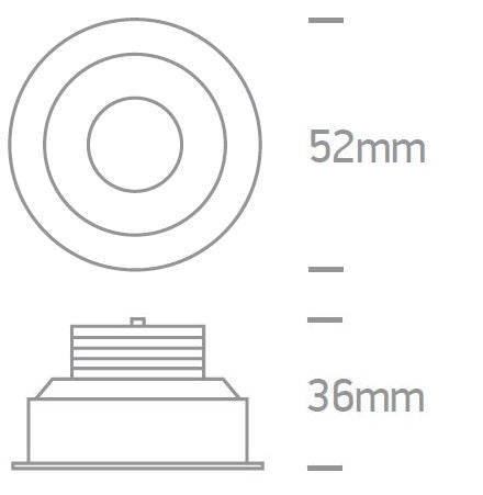 Pako LED 1W/3W, 3000K, 200lm, 40°, 350/700mA, alb