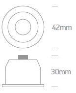 Pako LED 1W/3W, 3000K, 200lm, 40°, 350/700mA, aluminiu