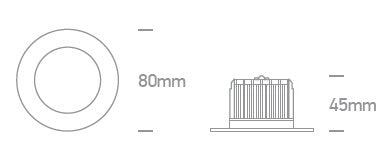 Aline-S LED, 7W, 3000K, 500lm, IP54, alb
