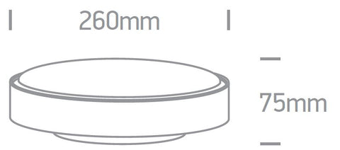 Berry LED 16W, 3000K, 960lm, 230V, IP65, plastic, alb