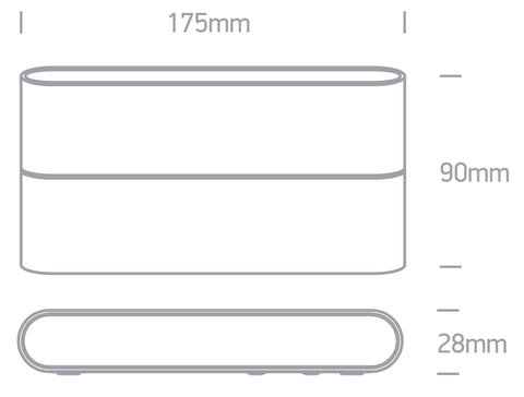 Clara 2 LED 2x6W, 3000K, 2x420lm, 230V, IP54,antracit