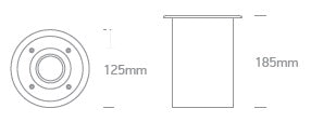 Terra-S LED 10W 3000K 700lm 230V IP67 25° IK10