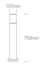 Jamba-PL1 Light Pillar, E27, 20W, IP54,antracit