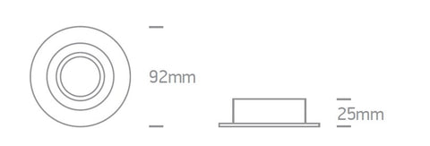 Perre R II 50W, GU10, MR16, 100-240V, IP20, alb