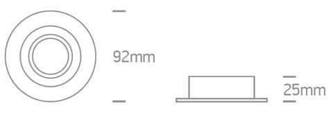 Perre R III 50W, GU10, MR16, 100-240V, IP20, alb