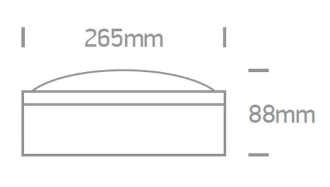 Teito 1 ceiling lamp round,E27, 20W,100-240V,IP54,anthracite