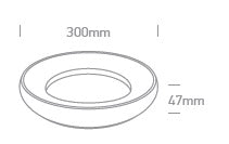 Laura LED 25W, 3000K, 1850lm, IP40, alb