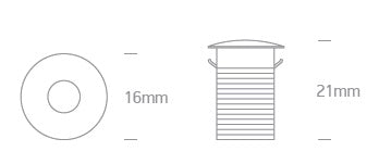 Bao LED Spot 1W 70lm 3000K IP44 dimm alb