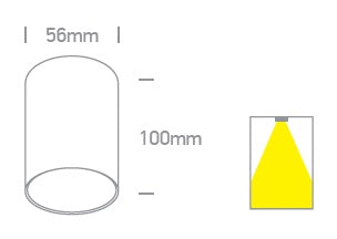 Boba ceiling luminaire 20W GU10 MR16 IP20 negru
