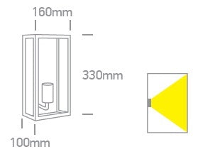 Still A wall light 40W E27 100-240V IP43 negru