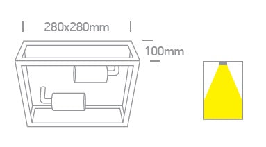 Still D ceiling luminaire 40W E27 100-240V IP43 negru