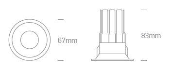 Jao LED Spot 7W 230V 560lm 3000K 50° IP20 alb