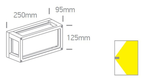 Bono-WL-I-S wall lamp 15W E27 IP54 alb