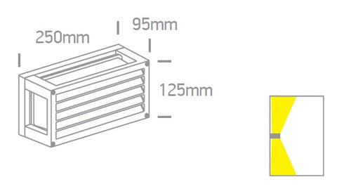 Bono-WL-II-S wall lamp 15W E27 IP54antracit