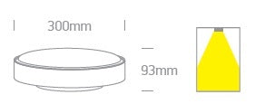 Berry II 2x12W E27 100-240V IP65 IK08 plastic gri
