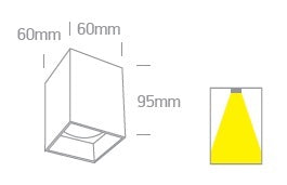 Altair SQ 10W GU10 MR16 110-240V IP20 negru