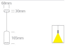 Deneb 10W GU10 MR16, 100-240V, IP20, alb