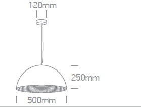 Dela 2, Pendant luminaire, 20W, E27, 100-240V, IP20, alb