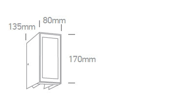 Atla LED, 9W,600lm, 3000K, 230V, IP54,antracit