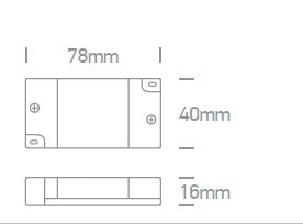 Driver 25W 230V DALI & Pusch to Dimm 12v/75W,24v/150W, IP20