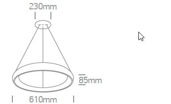 Amy-P LED, 50W, 2750lm, 3000K, 230V, IP20, 120°, negru