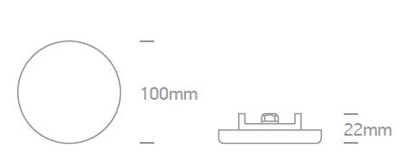 Zeo-M LED, 8W, 550lm, 4000K, 230V, IP65, IK08, 120°, alb