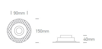 Pao LED Spot 50W 100-240V MR16 GU10 IP20 trimless, alb