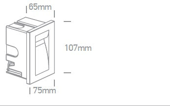 Ida LED 3,6W, 3000K, 100lm, IP65, alu,antracit
