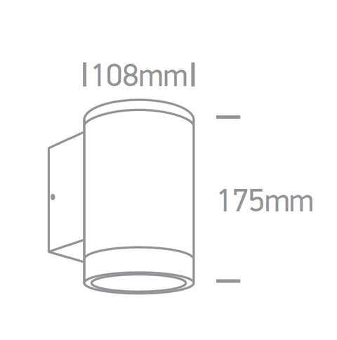 Garux 20W, 100-240V, E27, PAR30, IP65,antracit