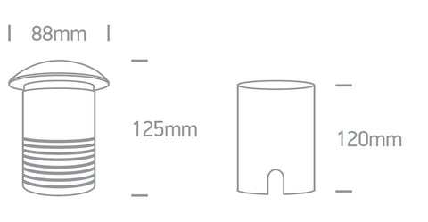 Tuwa 10W, 100-240V, GU10, IP67, aluminiu