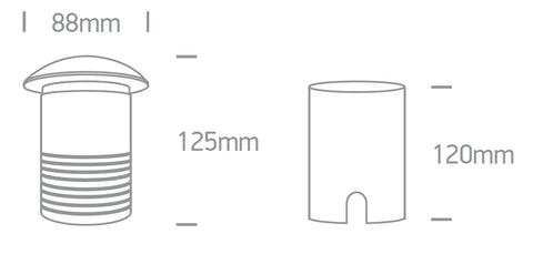 Tuwa-III-R 10W, 100-240V, GU10, IP67, aluminiu