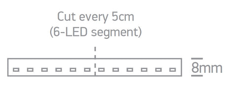 Marra LED 14,4W/m, 1300lm/m, 3000K, 24VDC, IP20