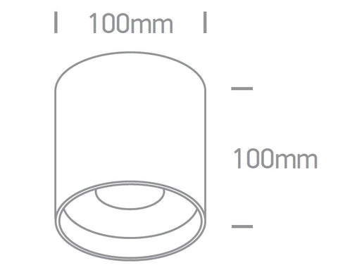 Aludra-M 22W, 1500lm, 3000K, 230V, IP20, 38°, alb