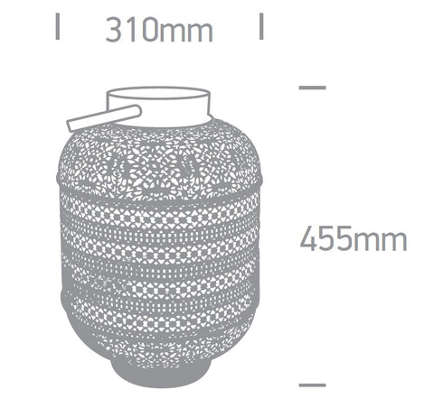 Bongo II 40W, E27, 100-240V, IP20, oriental style